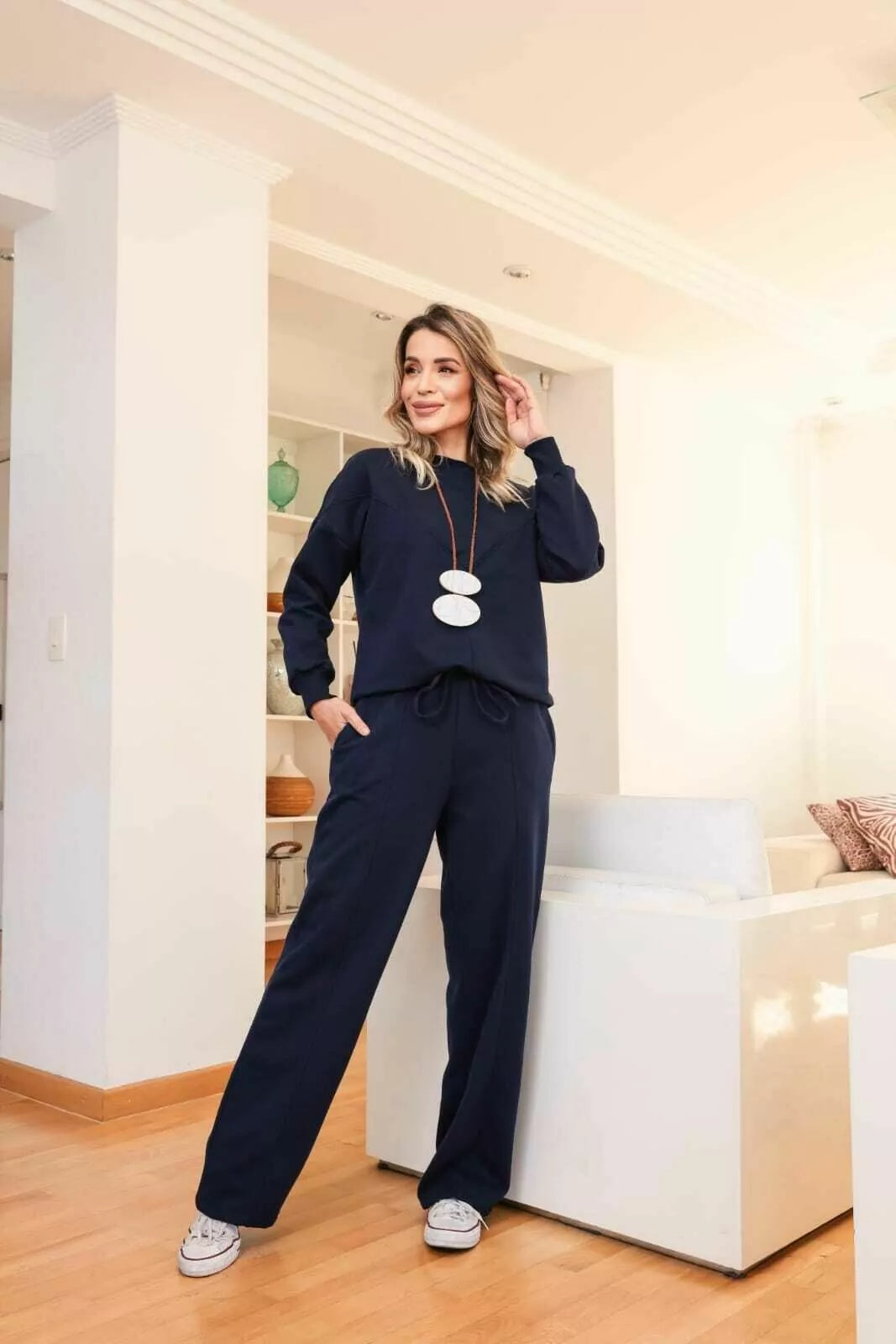 Conjunto de calça e blusa manga longa Virginia