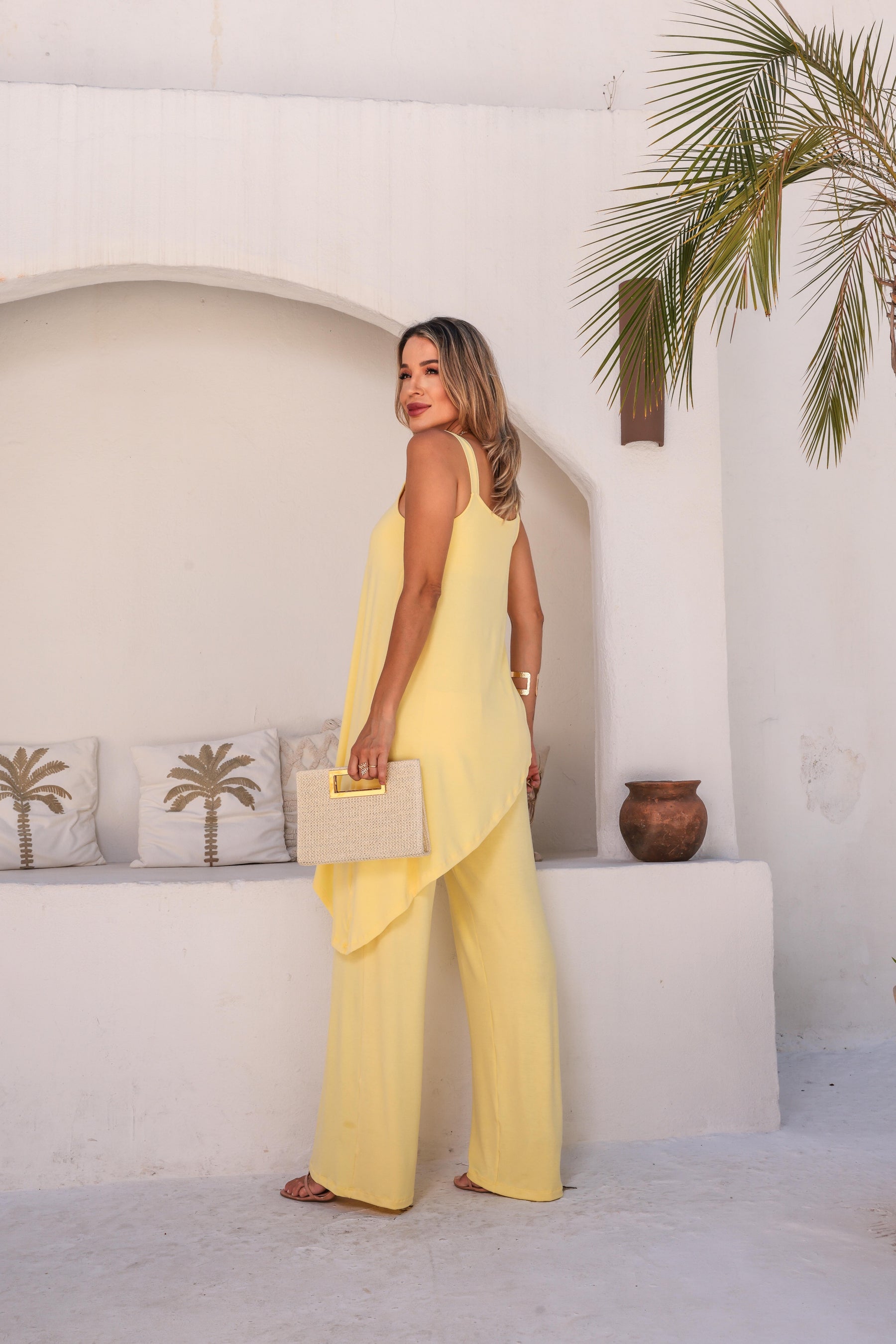 Conjunto de calça e blusa regata Nathalia