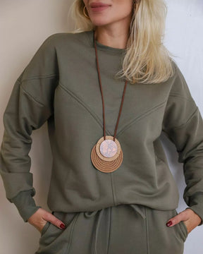 Conjunto de calça e blusa manga longa Virginia