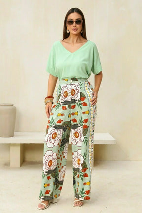 Calça pantalona Clara