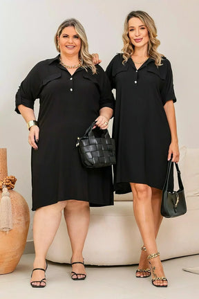 Chemise curta com gola e manga curta Emy