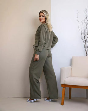 Conjunto de calça e blusa manga longa Virginia