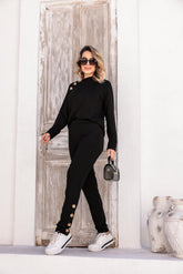 Conjunto de calça skinny com blusa manga longa Auri