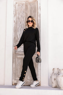Conjunto de calça skinny com blusa manga longa Auri